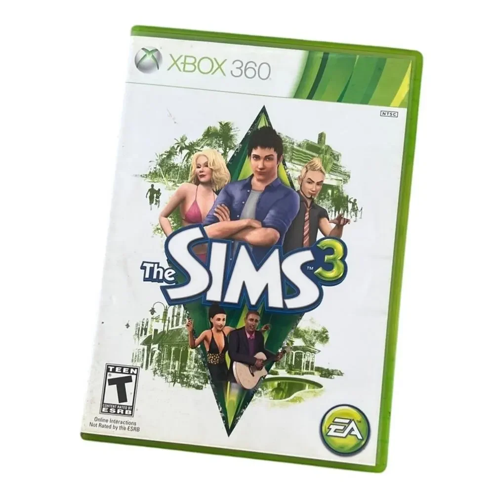 Sim 3 Microsoft XBox 360 Complete with Inserts, Case, Manual (Read Desc.)